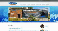 Desktop Screenshot of montanasport.cz