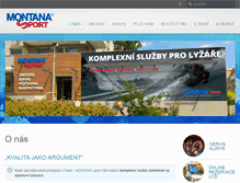 Tablet Screenshot of montanasport.cz